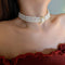 Multi-layer Pearl Rhinestone Choker Necklace