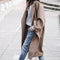 Solid Color Thermal Tweed Coat