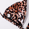 Leopard Print Tie-dye Mesh 3Pcs Bikini