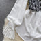 Floral Vest&White Shirt 2Pcs Set