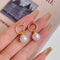 Vintage Pearl Pendant Earrings