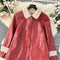 Korean Style PU Furry Patchwork Coat