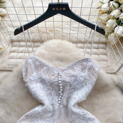 Sweetie Crochet Slip Bottoming Dress