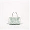 Rheinstone Studded Pleated Handbag