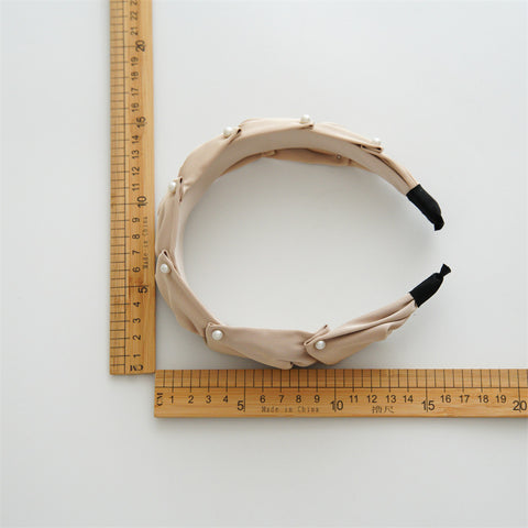 Pearl Fabric Patchwork Hair Band