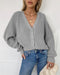 Flared Sleeve Single-breasted Cardigan