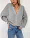 Flared Sleeve Single-breasted Cardigan