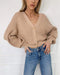 Flared Sleeve Single-breasted Cardigan