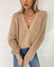 Flared Sleeve Single-breasted Cardigan