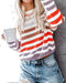 Loose-fit Colorful Striped Knitwear