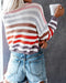 Loose-fit Colorful Striped Knitwear