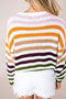 Loose-fit Colorful Striped Knitwear