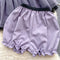 Off-shoulder Puffy Dress&Shorts 2Pcs