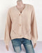 Flared Sleeve Single-breasted Cardigan