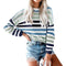 Loose-fit Colorful Striped Knitwear