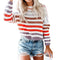 Loose-fit Colorful Striped Knitwear