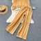 Color Blocking Jumper&Trousers Knitted 2Pcs