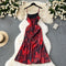 Vintage Tie-dye Floral Slip Dress