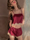 Lace Trim Camisole&Shorts Lounge 2Pcs