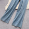 Vintage Denim Camisole&Trousers 2Pcs