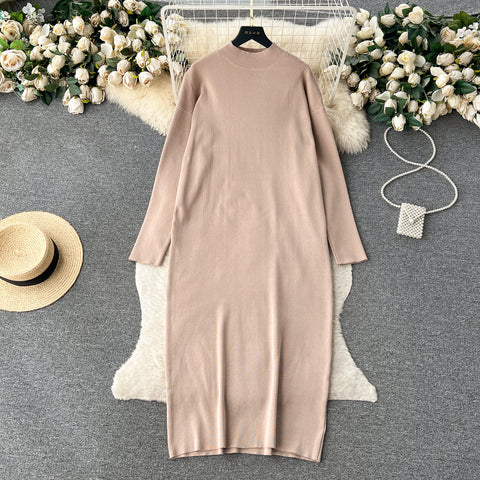 Cope Cardigan&Loose Dress Knitted 2Pcs