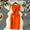 3d Floral Sleeveless Slim Dress