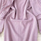 Hooded Cardigan&Split Dress 2Pcs Set