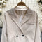 OL Double-breasted Suit Collar Blazer