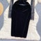 Retro Black Lace Patchwork Dress