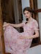 Romantic Rose Printed Dress