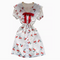 Mori Doll Collar Cherry Printed Dress