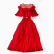 Vintage 3d Petal Pleated Dress