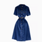 Polo Collar Denim Shirt Dress