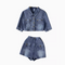 Shirt Blazer&Skirt Shorts Denim 2Pcs