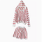 Hooded Sweater&Shorts Striped 2Pcs