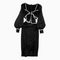 Vintage Bow-tie Black Party Dress