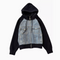 Korean Style Drawstring Denim Hooded Jacket