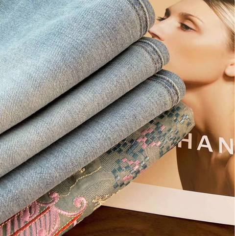 Chinese Style Loose Embroidered Jeans