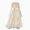 Elegant Pleated Draped Chiffon Dress