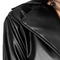 Crease-resistant Black PU Trench Coat