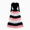 Niche Knitted Patchwork Cake Dress