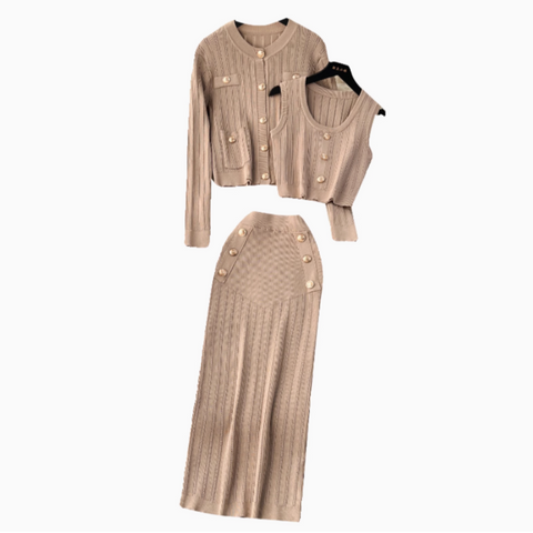Cardigan&Vest&Skirt Metal Button 3Pcs