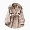 Premium Lapeled Lace-up Trench Coat