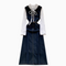 Denim Vest Dress&Bottoming Shirt 2Pcs