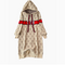 Oversized Pattern Printed Hooded Dress