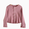 Elegant 3D Rose Flared Sleeve Knitwear