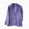 Korean Style V-neck Purple Blazer