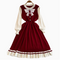 Bow Embroidered Pleated Knitted Dress