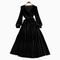 High-end Black Suede Maxi Dress