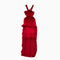 Niche Rose Ruffled Red Halter Dress